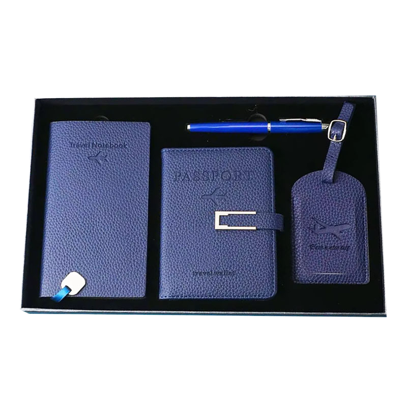 Travel Gift Set with Notepad, Luggage Tag & Passport Holder
