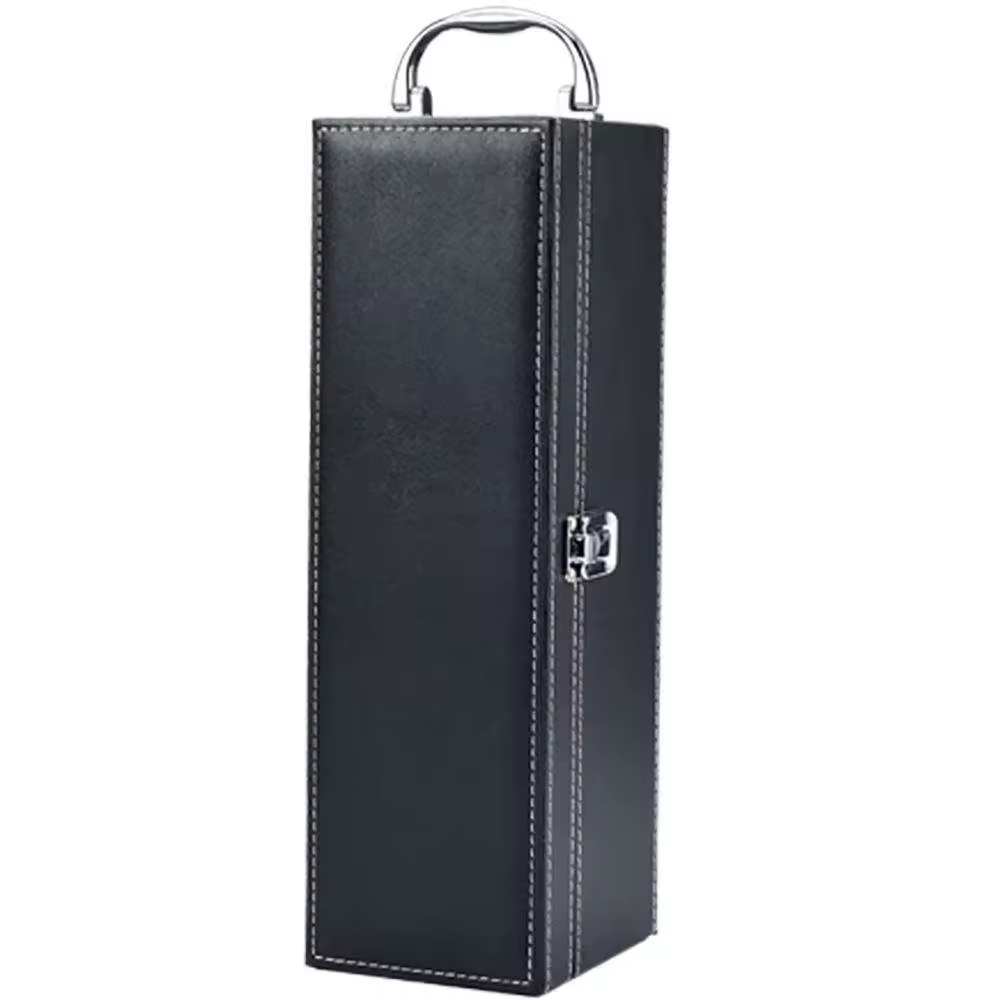 Premium PU Leather Wine Bottle Gift Box