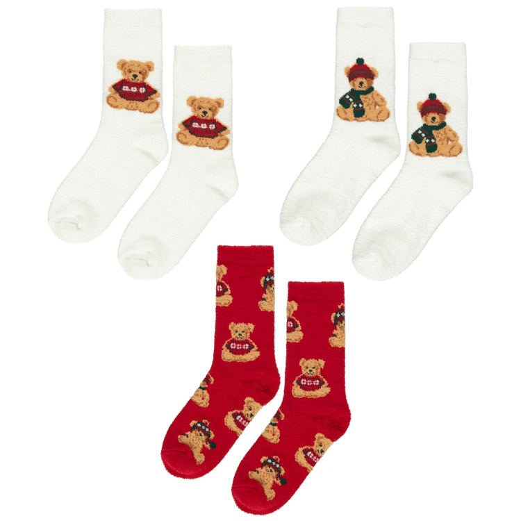 Ladies' Charlie the Bear Cosy Socks