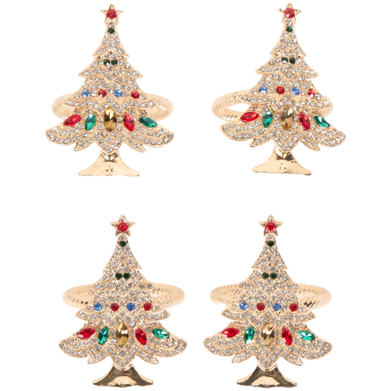 Set of 4 Festive Napkin Rings - Image 2