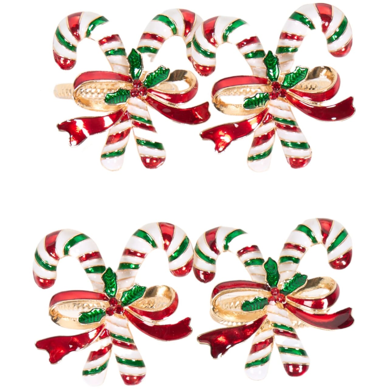 Set of 4 Festive Napkin Rings - Image 3