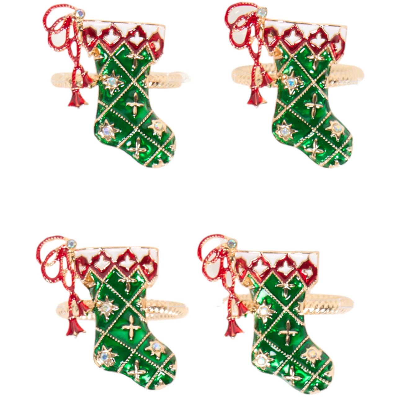 Set of 4 Festive Napkin Rings - Image 4